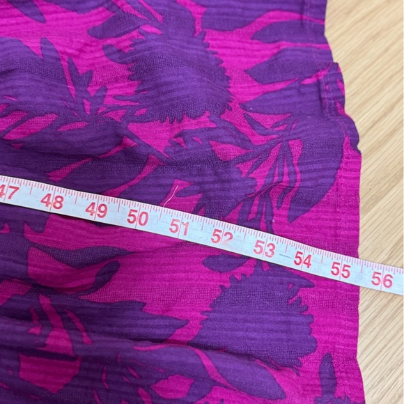 Anthropologie Saturday Sunday Magenta Purple Floral Maxi Dress 100% Cotton SizeS - Picture 8 of 9